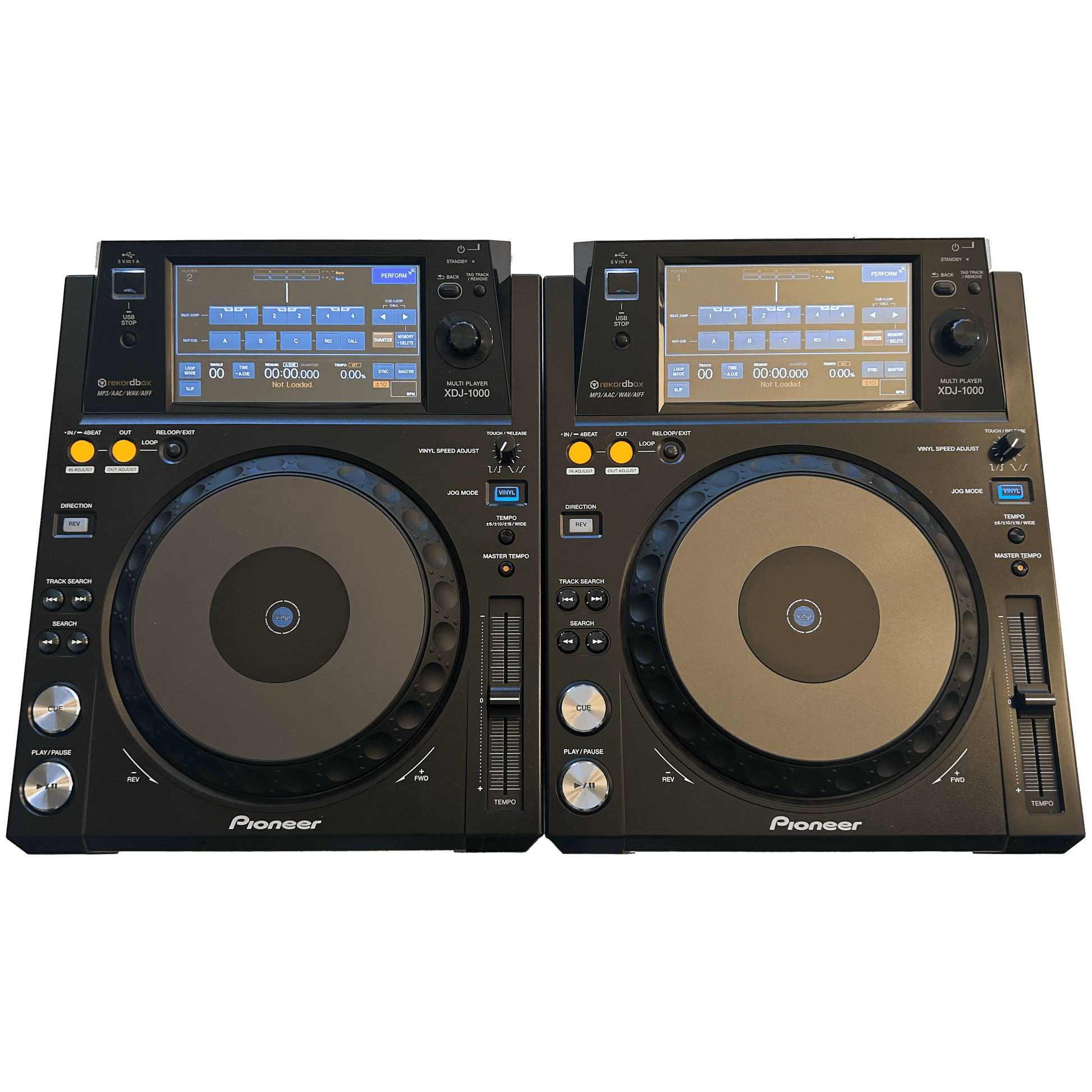 Pioneer XDJ 1000 Pair - Professional DJ Media Players - Turntable Trader