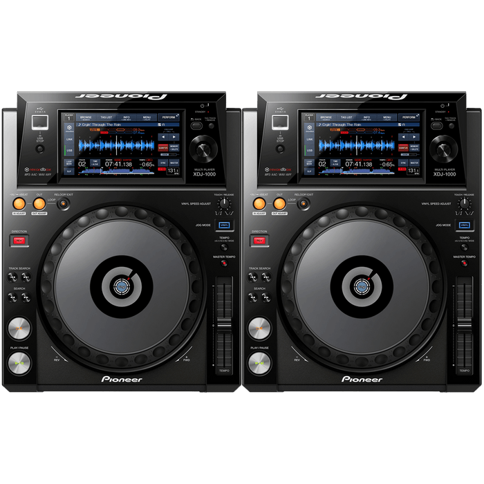 Pioneer XDJ 1000 Pair - Professional DJ Media Players
