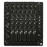 PLAYdifferently MODEL 1 six channel analogue DJ mixer, top view