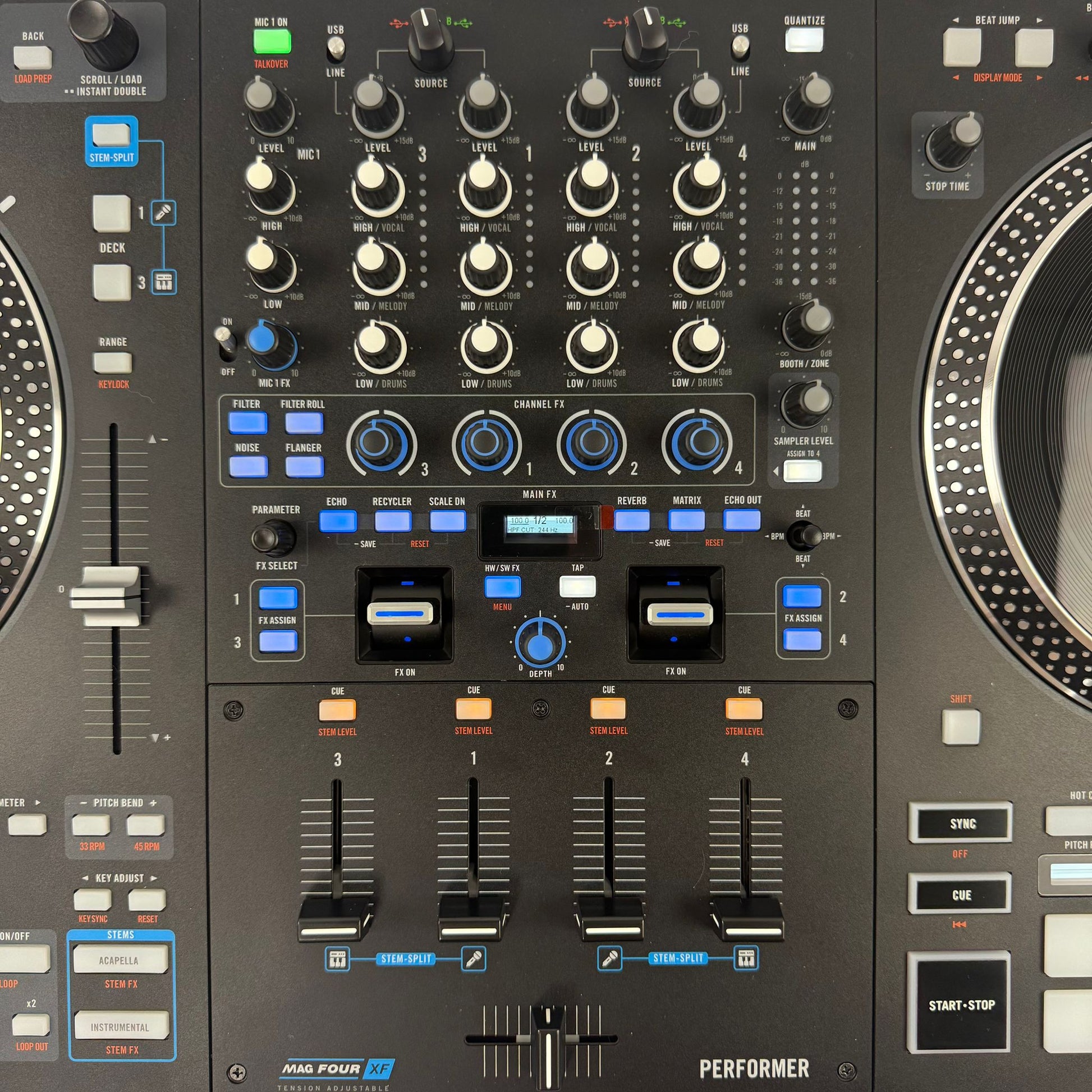 Rane Performer - 4 Channel Motorized DJ Controller - Turntable Trader