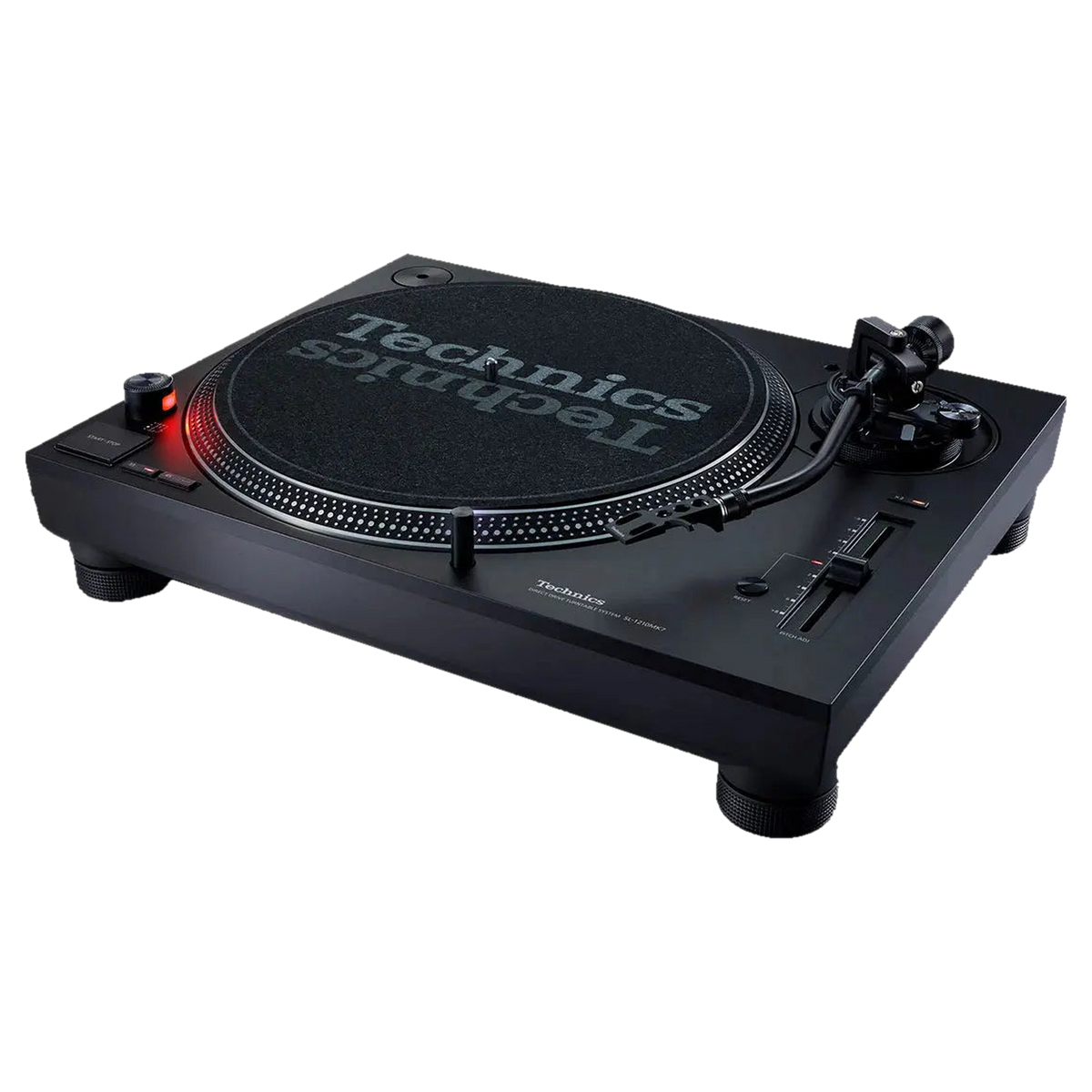Technics SL-1210 MK7 turntable, three-quarter view